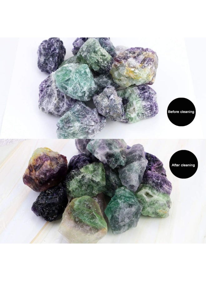 Fireboomoon 2lb/950g Rough Natural Fluorite Stone Raw Rainbow Fluorite Gemstone Crystal Rock - Image 3